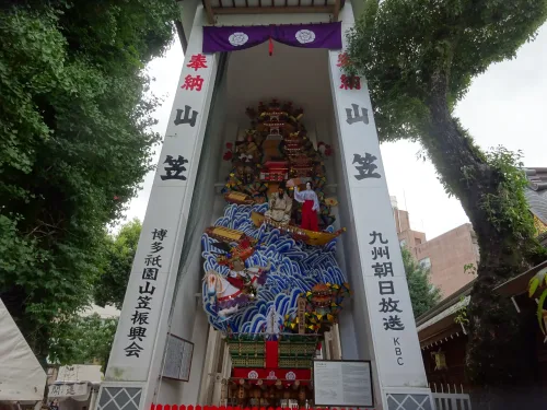 櫛田神社常設の飾り山