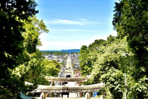 宮地嶽神社　光の道