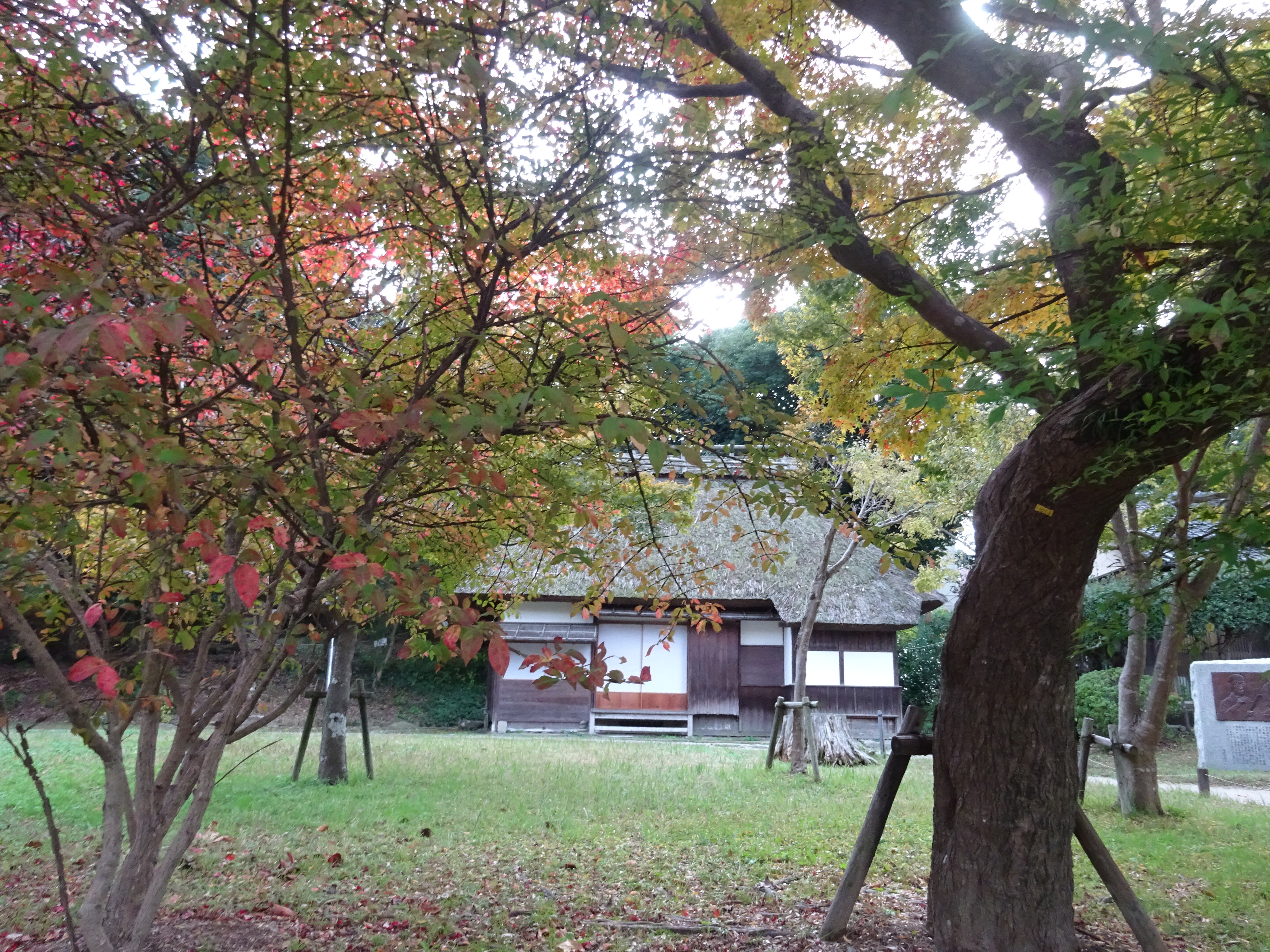 紅葉の季節の平尾山荘