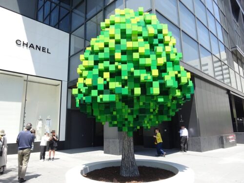 pixel tree