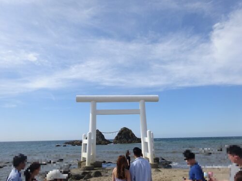 二見ヶ浦の大鳥居と夫婦岩