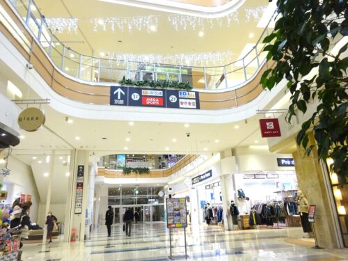 イオンモール1Fの休憩スペース