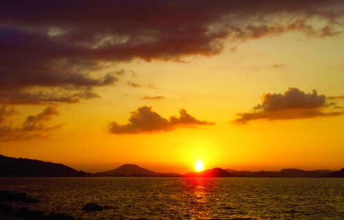 小戸公園の夕景