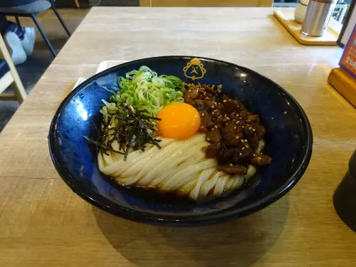 カルビぶっかけうどん