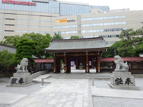 警固神社　神門