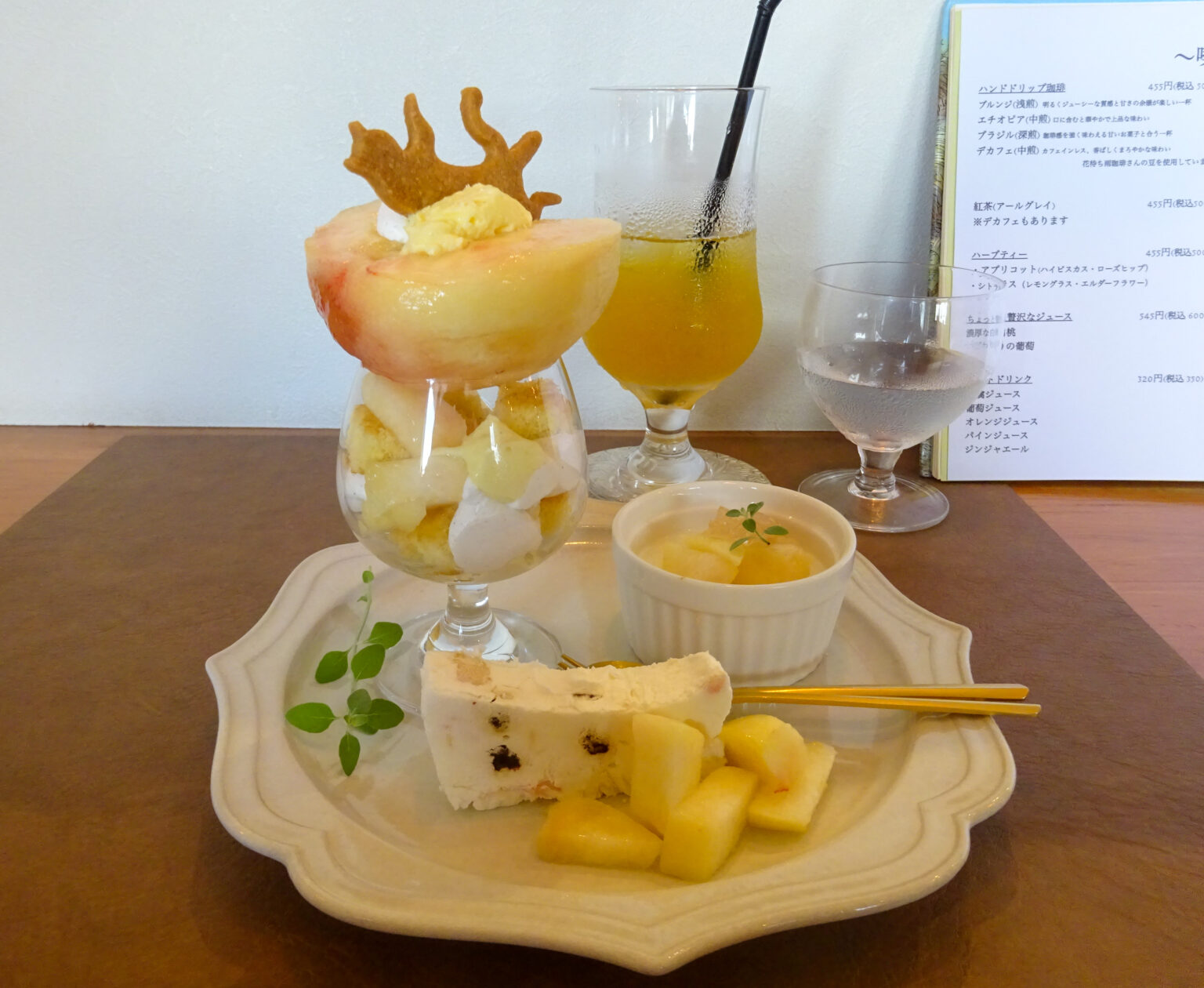 桃づくしプレート