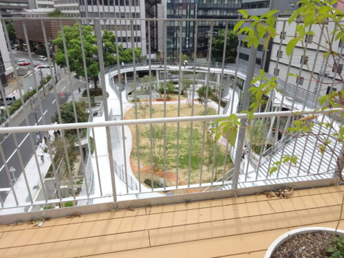 屋上広場から見た野々にわ