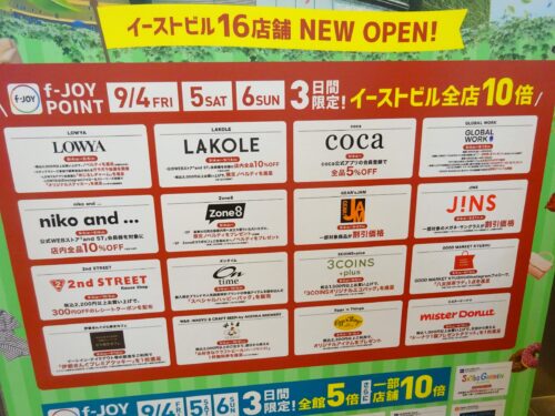 イーストビルに入る16テナント